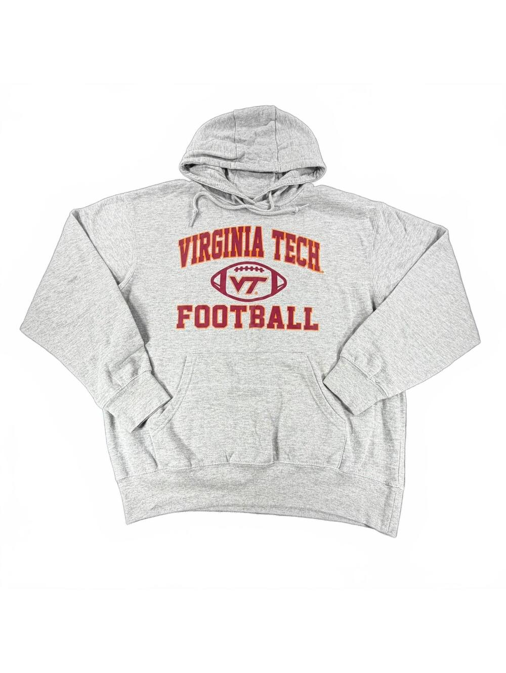 Virginia Tech Football Hoodie – Men’s Size M, Gray Blue 84 Sweatshirt